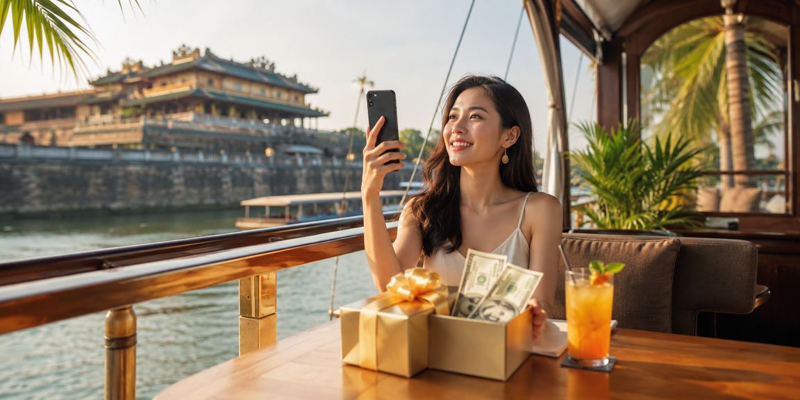 Người dùng tại Huế thư giãn với cà phê và trải nghiệm casino di động có kiểm soát